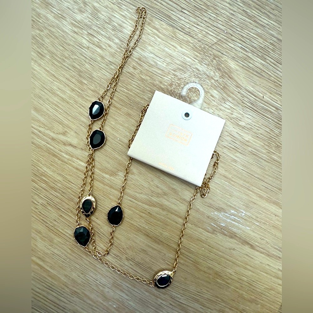 14th & Union Gold and Black Necklace